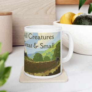 All Creatures Great and Small Coffee Mug - PBS Show - James Herriot Books - bookish gift