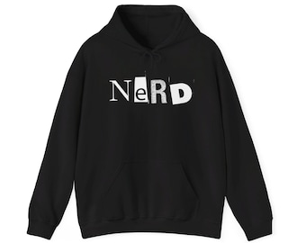 Nerd Hoodie: Unisex Baumwoll-Mix Kapuzen-Sweatshirt