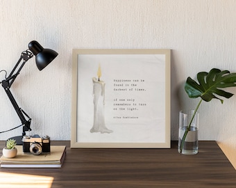 Wizard Quote Digital Art Print - Instant Download - HP Quote Art, Square up to 24" x 24"