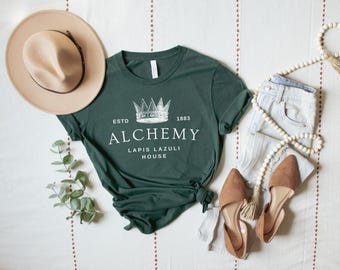 Camiseta Emma M Lion: regalo para amantes de los libros de Beth Brower, camiseta de Alchemy Lapis Lazuli House