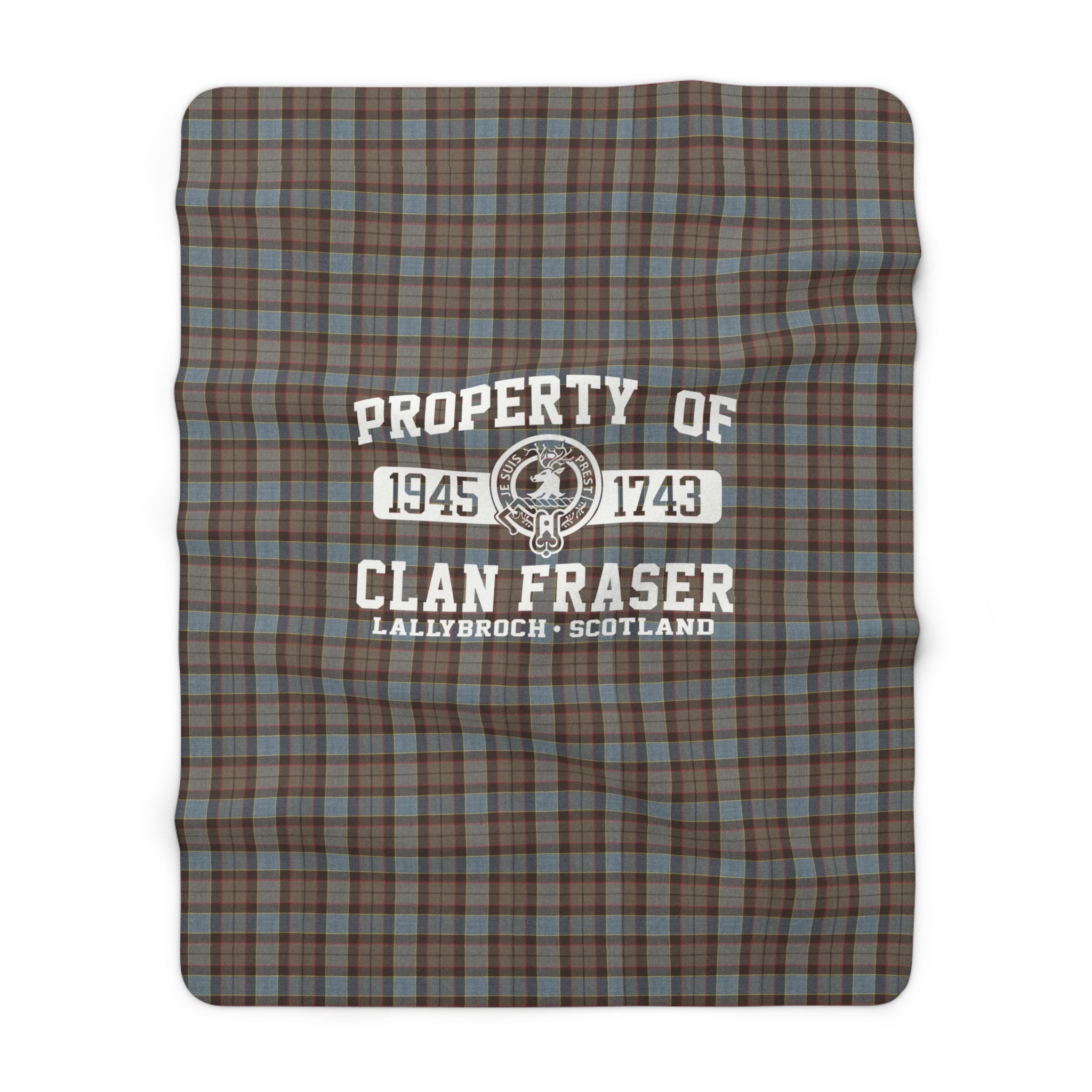 Property of Clan Fraser Sherpa Fleece Blanket Outlander Blanket Outlander Fan Gift Outlander Tartan Scottish Blanket Tartan Pattern Etsy