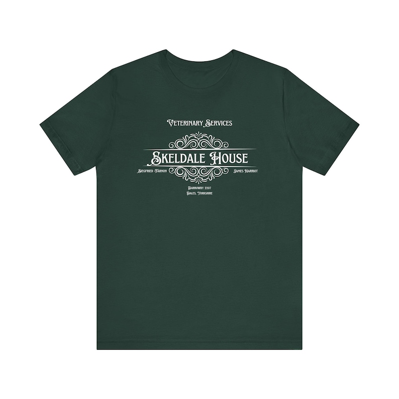Skeldale House T-Shirt | Vintage-T-Shirt mit Motiven aus „Der Herr und die Kleinen der Welt“ Forest