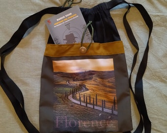 Tuscany | Cotton backpack with Chianti Hills print