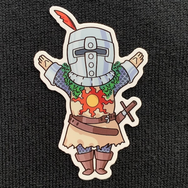 Chibi Solaire Vinyl Sticker | Dark Souls | Soulsborne Stickers