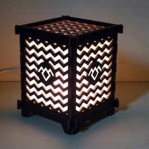 Owl Cave Shoji Lamp