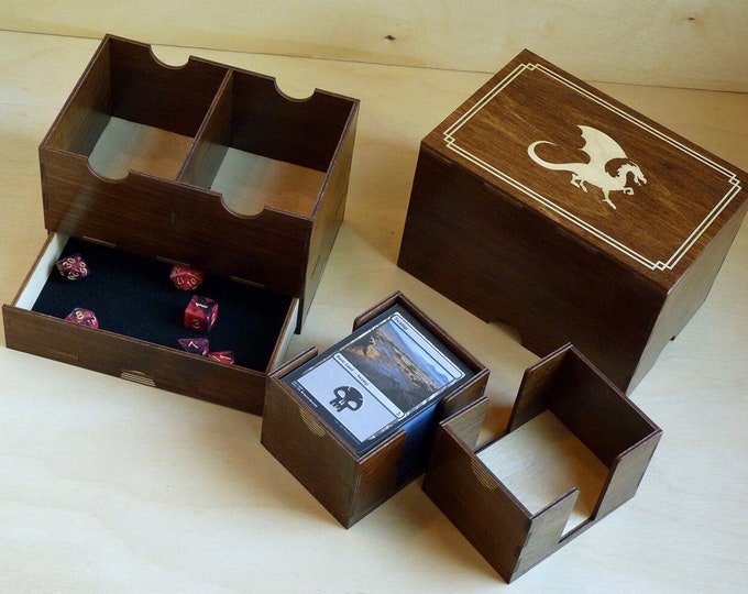 Magic Dragon 200 Card Deck and Dice Box