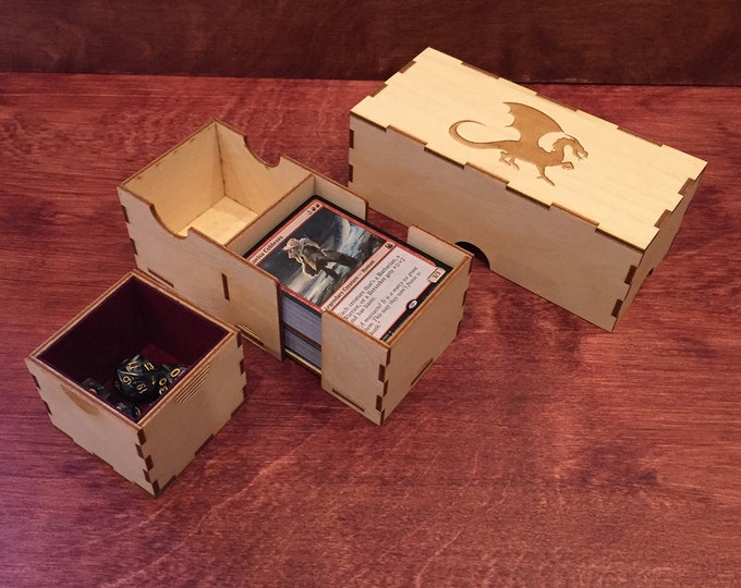 Custom 100 Card Deck and Dice Box