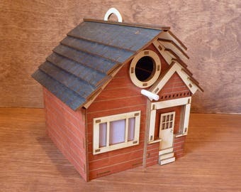 Craftsman Style Red Birdhouse