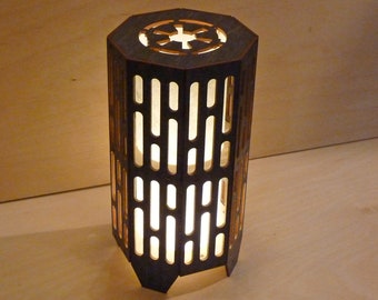 Shield Generator 8" Octagon Wooden Shoji Lamp