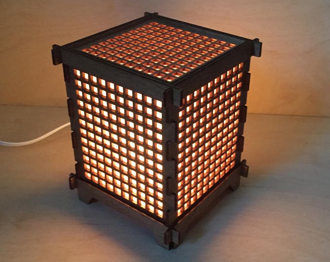 Square Grid 6" Shoji Lamp