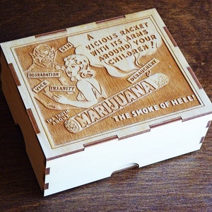 Reefer Madness Stash Box with jar