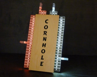 LED Cornhole Tabletop Scoreboard for daytime or nighttime games