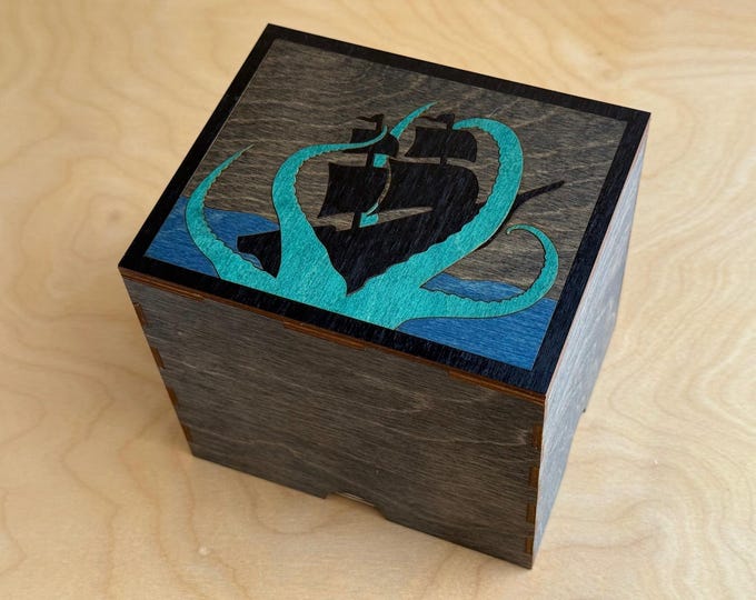 Kraken 2 Jar Stash box with Rolling Tray
