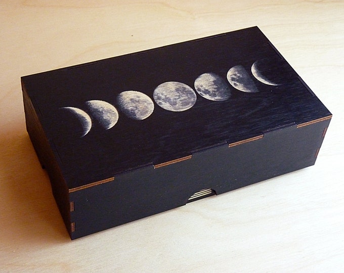 Moon Phase Two Jar Stash Box