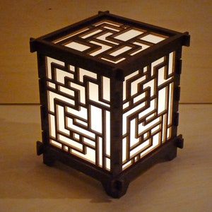Puzzle Pattern 6&quot; Shoji Lamp
