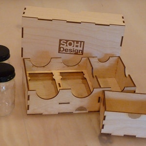 Custom Two Jar Traveler Stash Box