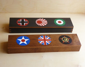 WWII Game Boxes for Tokens, Vehicles and Troops