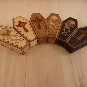 Mini 4&quot; Coffin boxes (Sets of 2)