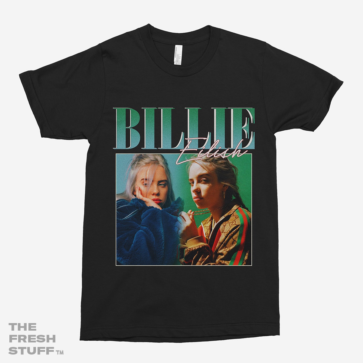 Billie Eilish 90s Vintage Black TShirt Etsy