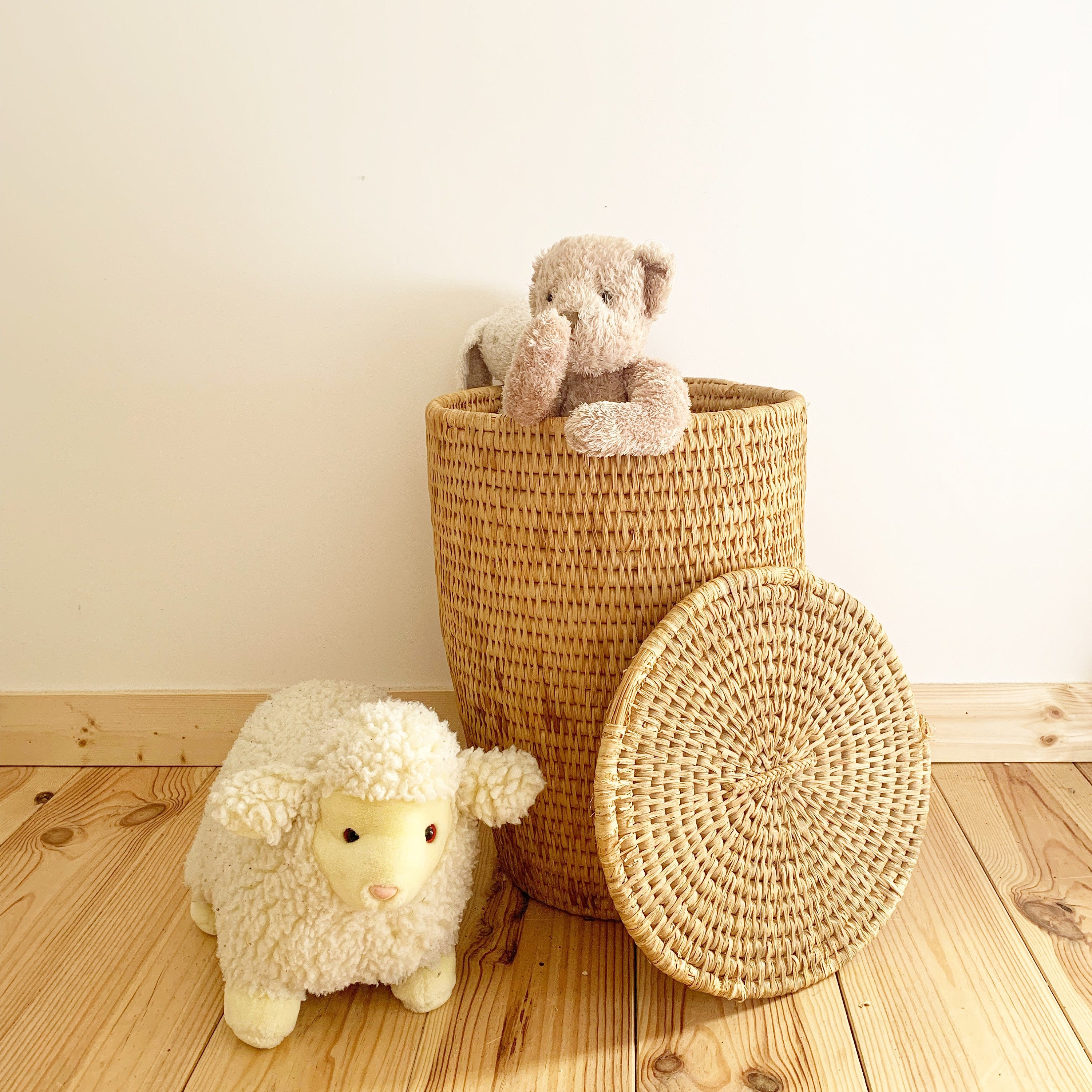 Panière Vintage en Jonc.