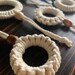 Macrame Ring Ornament / Macrame Charm / Rearview Mirror Charm / Window ...