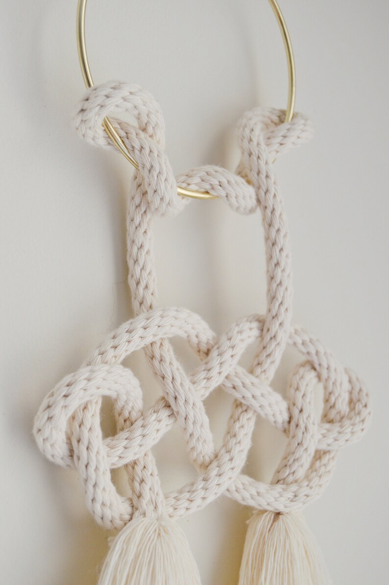 The Cloud Macrame Wall Hanging / Knot Wallhanging / Tassel Etsy