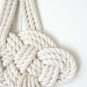 Cloud Knot Wall Hanging / Knot Charm Wallhanging / Macrame Wall Hanging image 3
