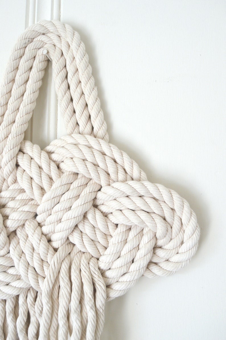 Cloud Knot Wall Hanging / Knot Charm Wallhanging / Macrame Wall Hanging image 3