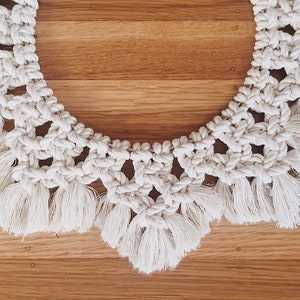 Macrame Wreath / Holiday Wreath / Macrame Home Decor / Macrame Wall Hanging image 1