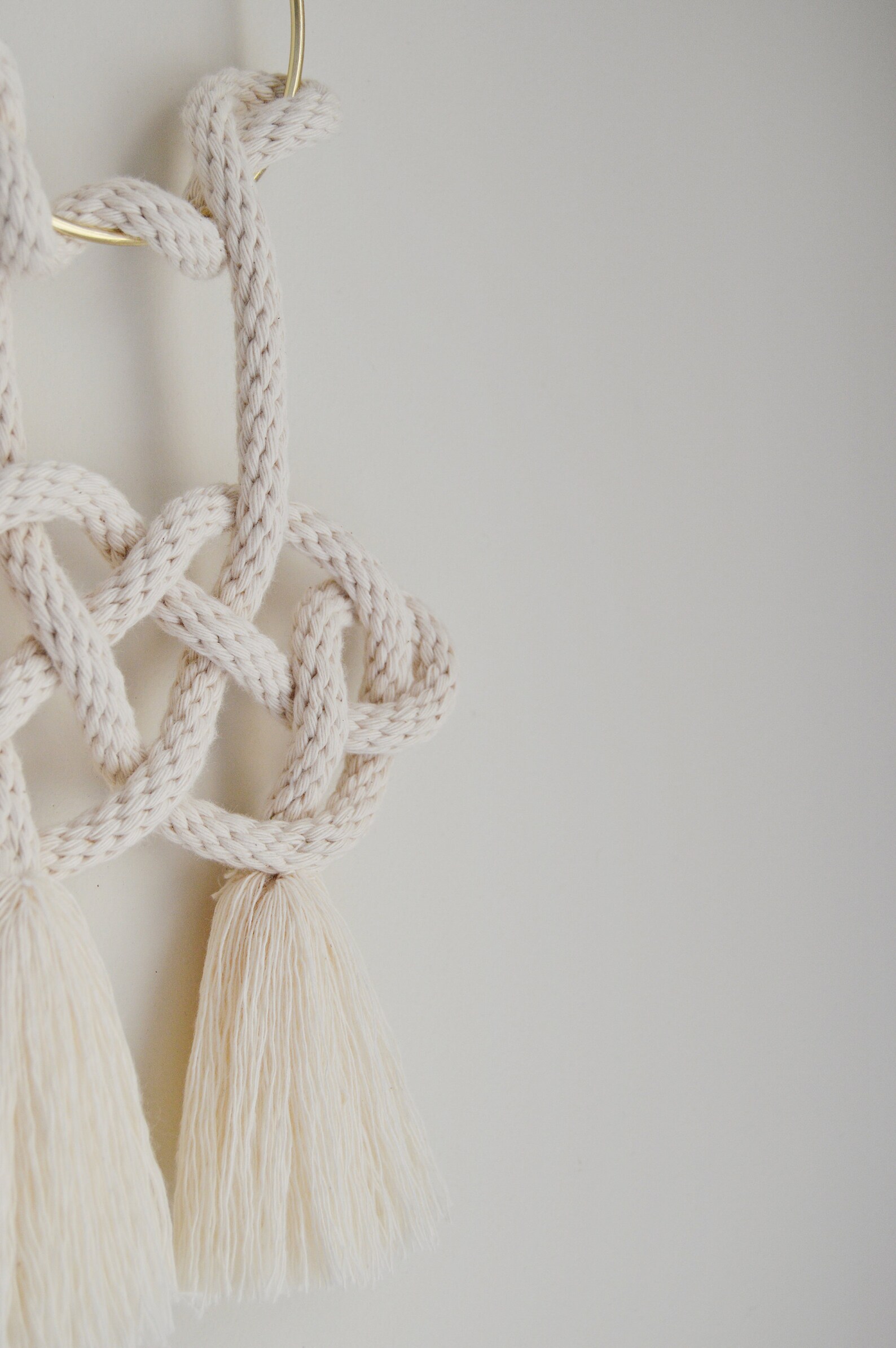 The Cloud Macrame Wall Hanging / Knot Wallhanging / Tassel Etsy