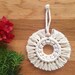 Macrame Ornament / Macrame Charm / Boho Ornament / Rearview Mirror ...