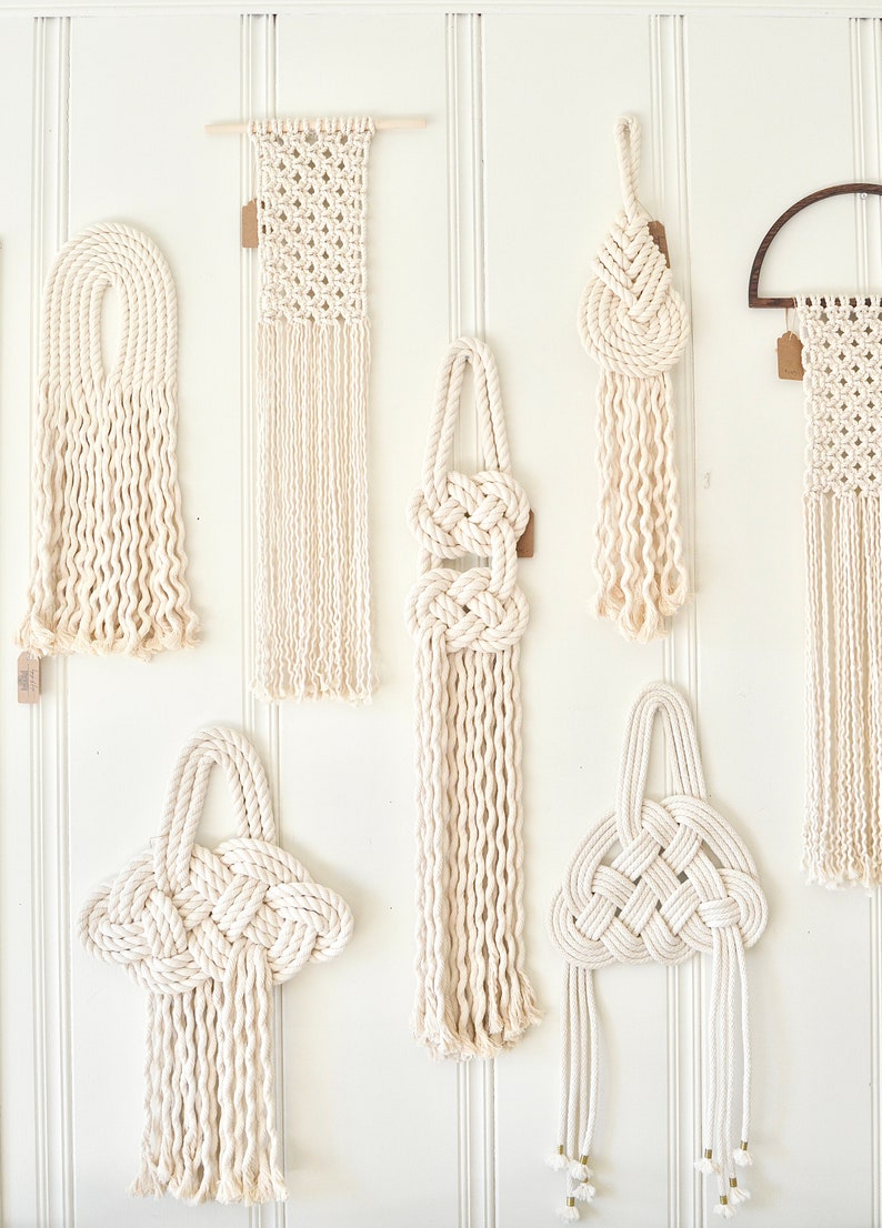 Cloud Knot Wall Hanging / Knot Charm Wallhanging / Macrame Wall Hanging image 5