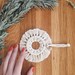 Macrame Ornament / Macrame Charm / Boho Ornament / Rearview Mirror ...