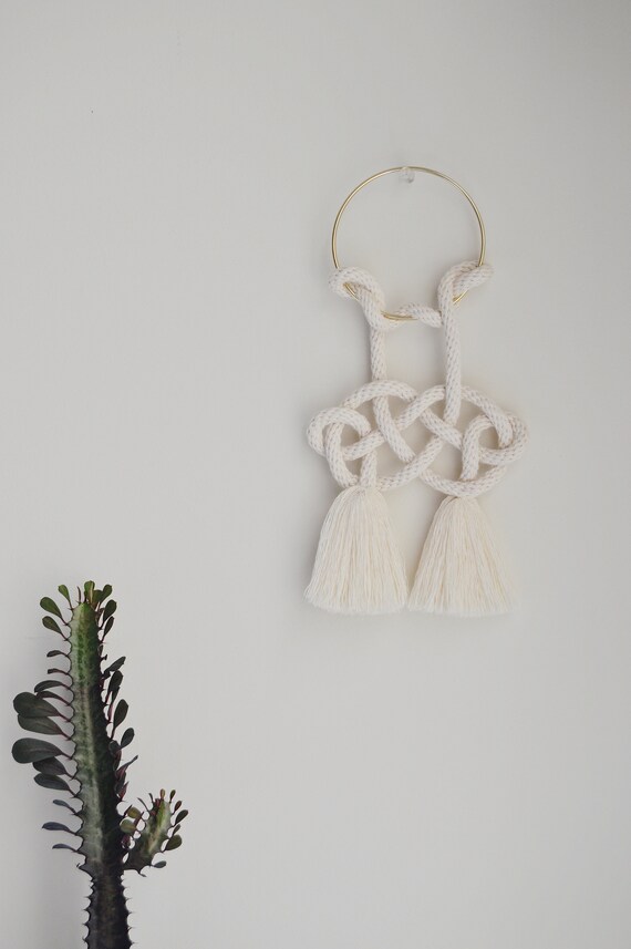The Cloud Macrame Wall Hanging / Knot Wallhanging / Tassel Etsy