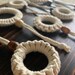 Macrame Ring Ornament / Macrame Charm / Rearview Mirror Charm / Window ...
