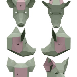 Pig Mask Papercraft Template for Halloween and Themed Parties - Etsy