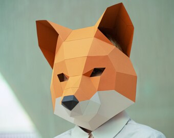 佐野神様狐の顔 木製マスク 狐のマスクって、実在するキツネのお面が元になってるの？ : r