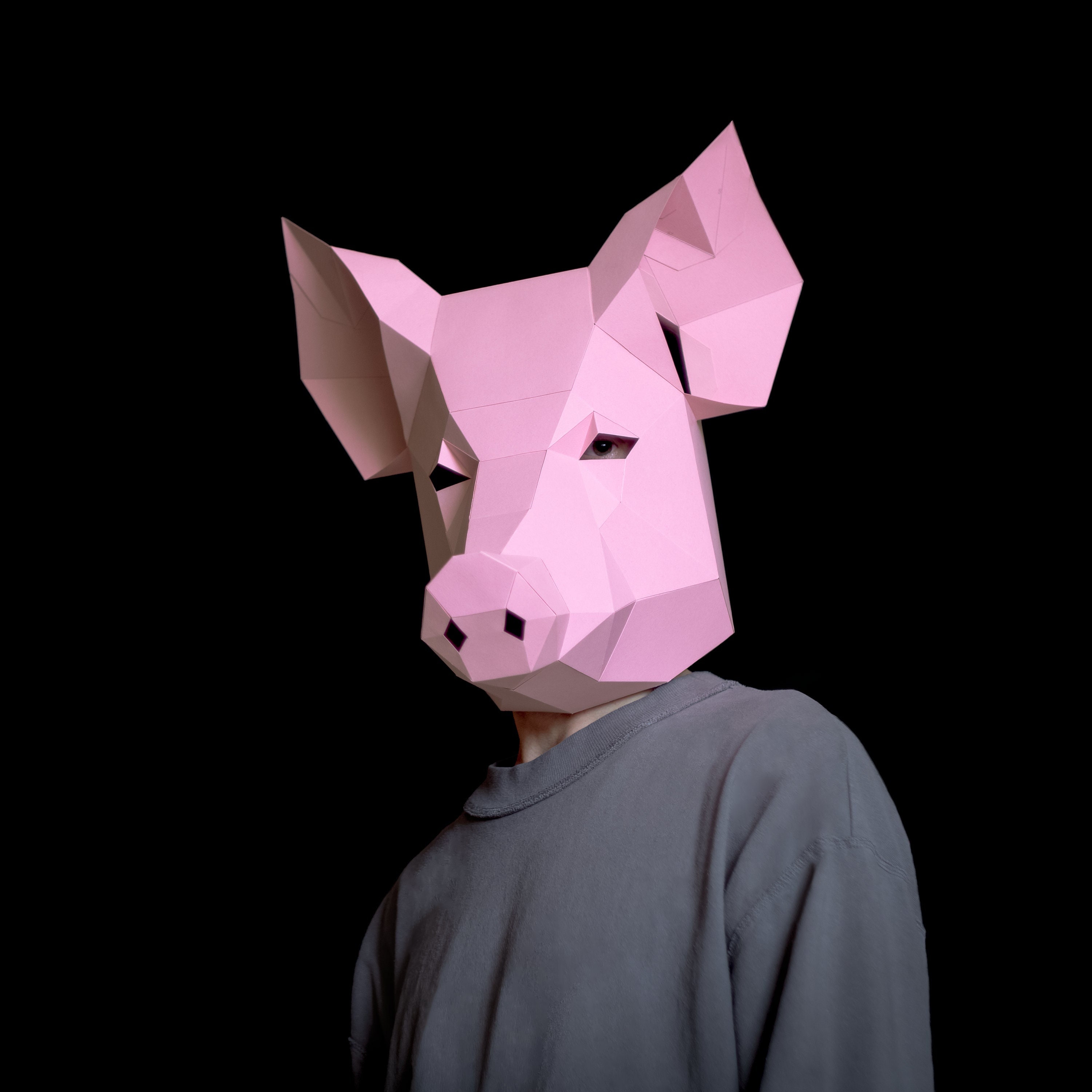Pig saw mask - Etsy 日本