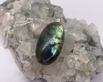 Cabochon pendentif labradorite