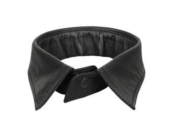 Leather Lush - our new genuine leather collar (fake collar / dickey collar)