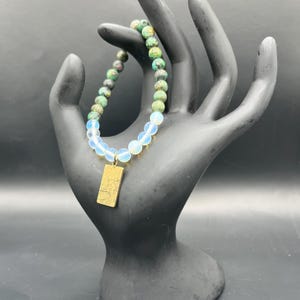 Stackable Gemstone Bracelet 6mm - The Star Tarot Card