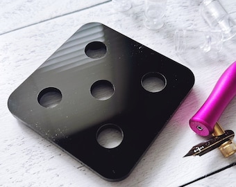 Black Acrylic Dinky Dip Holder for 2ml Dinky Dips - 5 Well