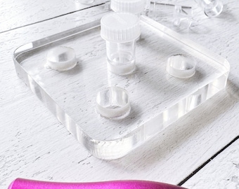 5 Well Acrylic Dinky Dip Holder for 2ml Push Top Dinky Dips