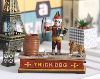 Iron Made Creative Barrale Money-Trick Dog Piggy Bank by VINIDIAN