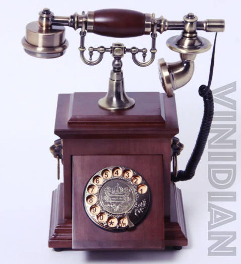 Wooden Antique Telephones for sale Vintage Prism Box Landline Etsy