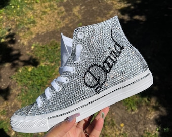 diamond converse bling shoes