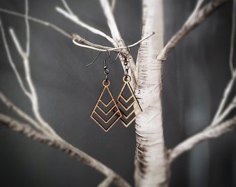 Coaxial/Nested Diamonds Earrings