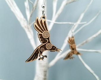 Norse Raven Earrings