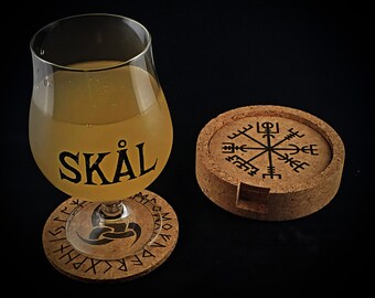 Heathen / Viking Coaster Set (Cork)