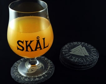 Heathen / Viking Coaster Set (Slate)